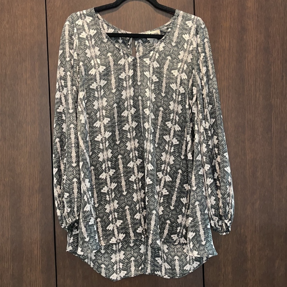 Show me your mumu long sleeve snake print dress